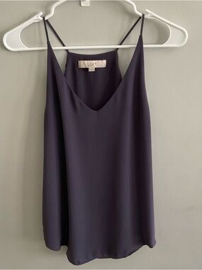 LOFT Navy V-Neck Spaghetti Strap Camisole top